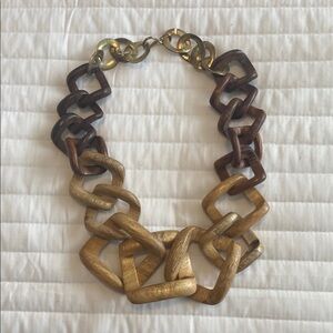 Noonday Collection Chunky Wooden Link Necklace